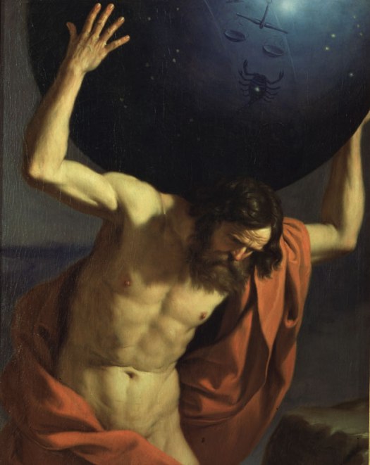 "Atlante", di Giovanni Francesco Barbieri, detto Guercino